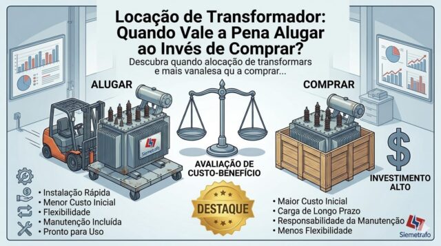 Locação de Transformador: Quando Vale a Pena Alugar ao Invés de Comprar? Locação de Transformador: Quando Vale a Pena Alugar ao Invés de Comprar?